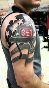 Firefighter spartan tattoo by Wyatt at War Horse Ink Kent OH  rtattoos