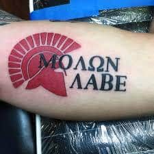 What Does Molon Labe Tattoo Mean Represent Symbolism