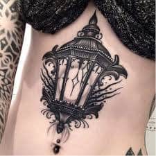 Lantern With Moths Tattoo Sketch In Old School Style Hand Drawn  Illustration Converted To Vector Stock Illustration  Download Image Now   iStock