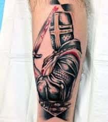 Its Only Forever Tattoo Studio  Medieval Knight I did today as part of a  bigger leg piece  Facebook