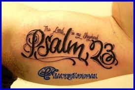 40 Psalm 23 Tattoo Designs For Men  Bible Verse Ink Ideas