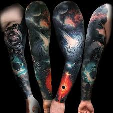 My Space Scene  Newtonian Physics Tattoo  by Jeff Ensminger   Resurrection Tattoo  Austin TX  rtattoos