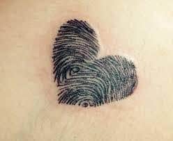 Fingerprint couple heart tattooits  Tarazwa Tattoo Arts  Facebook