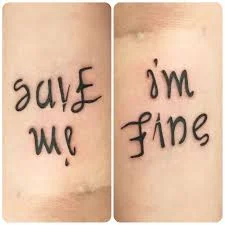 im fine save me tattooTikTok Search
