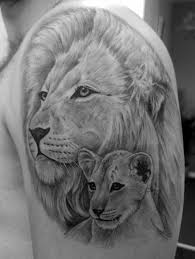 Lion And Cub Tattoo Animal Design With Great Symbolism