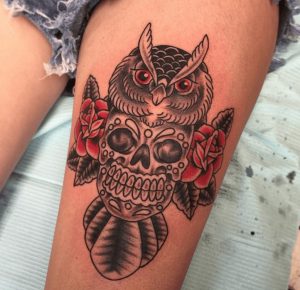 Scenic Flowery Leg by Cody Hennings TattooNOW