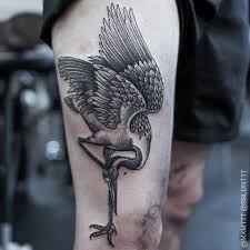 crane tattoo  All Things Tattoo