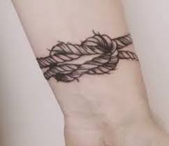 Rope Knot Tattoo Around Leg