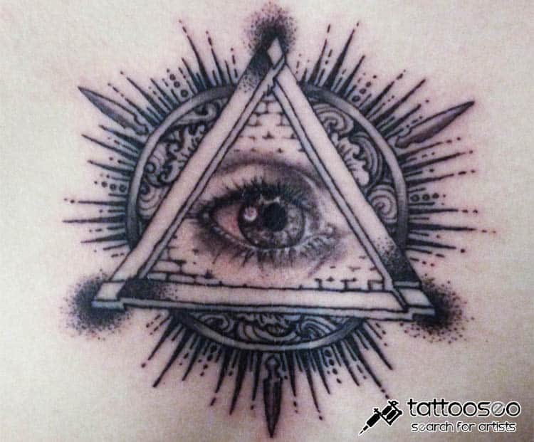 Eye Inside Penrose Triangle Tattoo - Best Tattoo Ideas Gallery