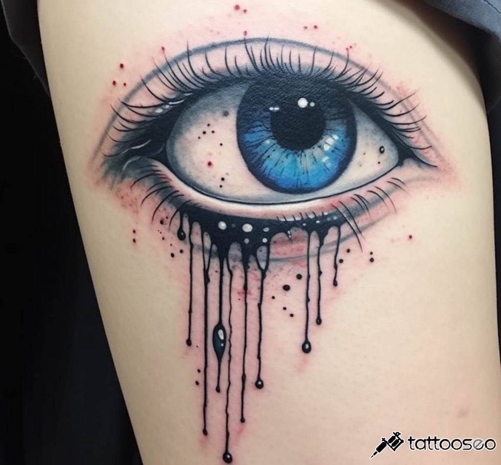 Crying Eye Tattoo Meaning, Designs & Ideas - Tattoo SEO