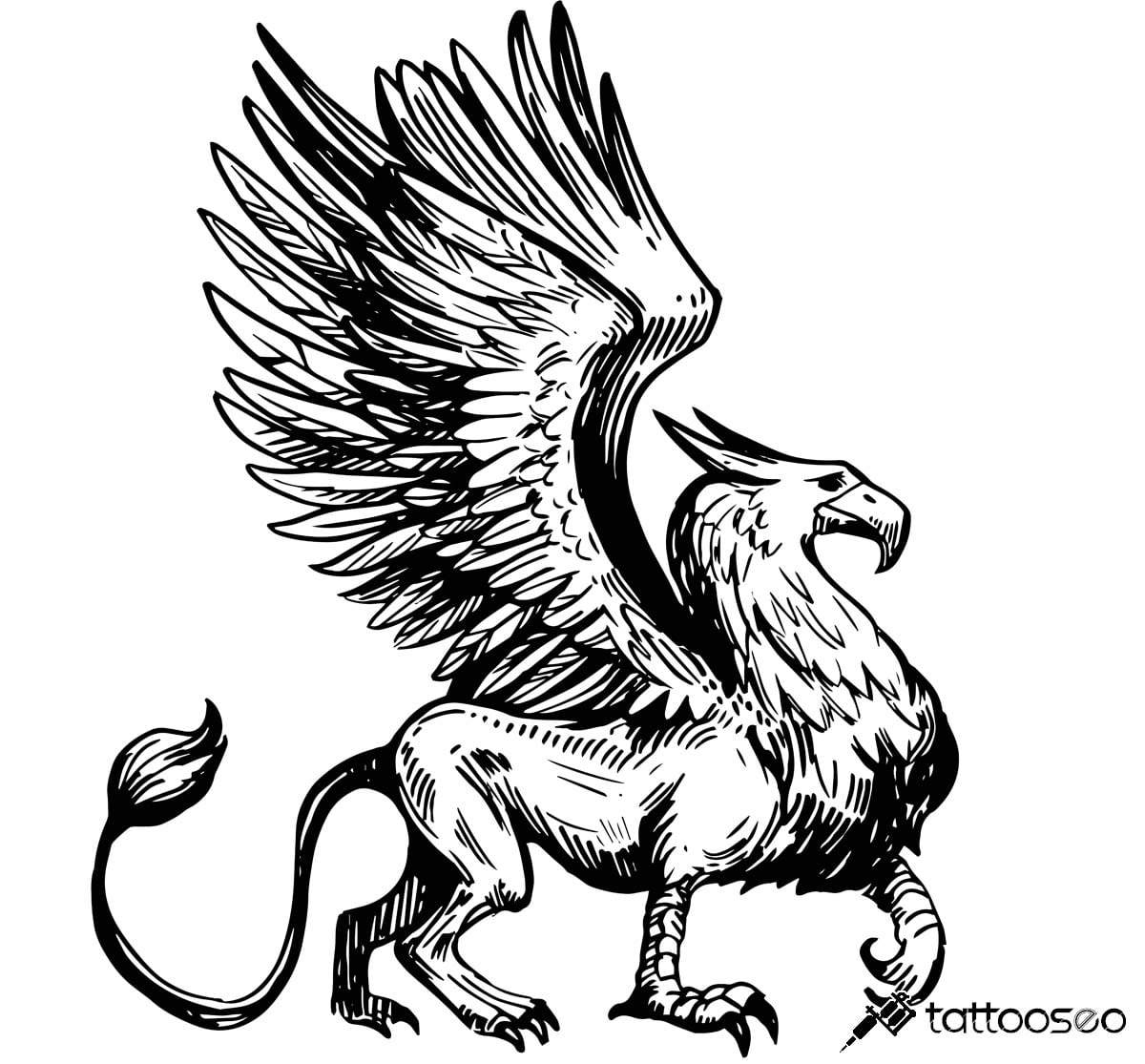 Griffin Tattoo Meaning, Designs & Ideas - Tattoo SEO